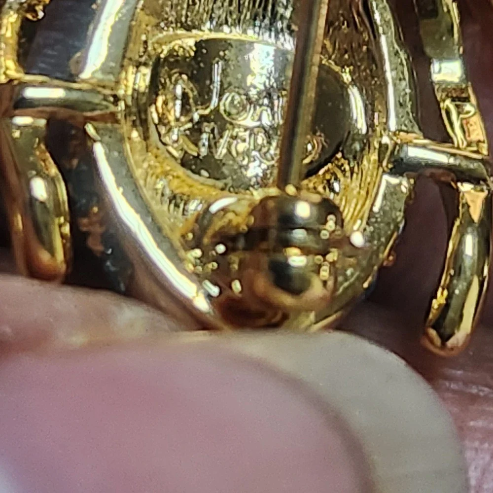 Joan Rivers Bumblebee Brooch Gold Tone Blue Clear Crystal‎ Insect  Vintage Style